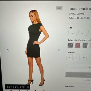 Brand: Susana Monaco... Size XL Body Con black midi dress.